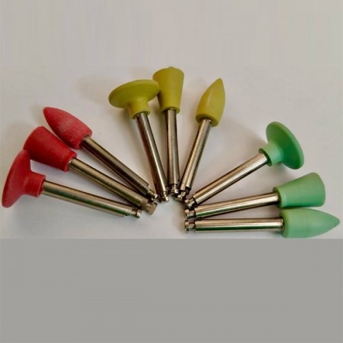 Полиры Kagayaki "Enforce Zr" Пуля 20, желтый (средний абразив - 2шаг) - 6шт. 1231918756 - фото 437618