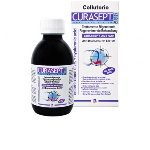 Ополаскиватель для полости рта CURASEPT ADS 020 REGENERATING TREATMENT, 200мл 1231917836 - фото 437816