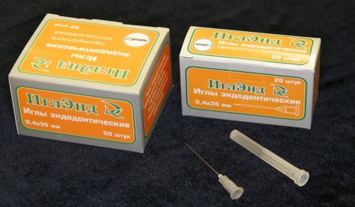 Иглы эндодонтические 0,4*35  20 шт. (Россия) 0001912732 - фото 438247