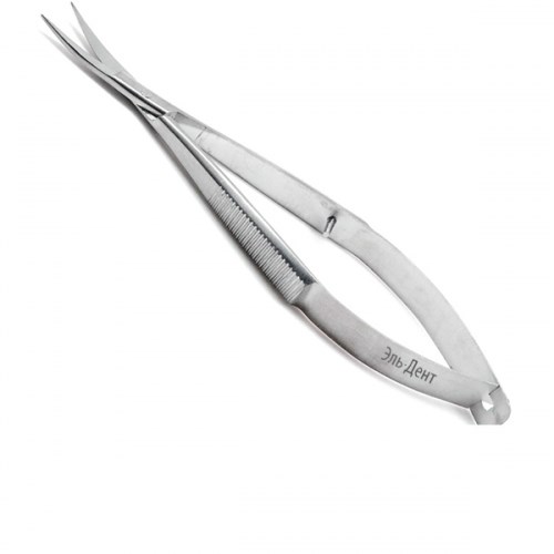 Ножницы 140 мм изогнутые микрохирургические Castroviejo ТВС 1231917452 - фото 438327