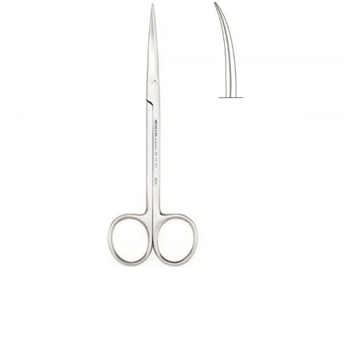 Ножницы 14 см изогнутые по плоскости остроконечные Metzenbaum 1231917235 - фото 438336
