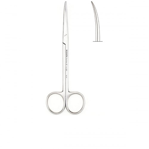 Ножницы 14 см изогнутые тупоконечные Metzenbaum 1231917229 - фото 438374