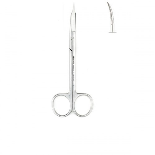 Ножницы 13 см изогнутые зазубренные Goldman-Fox 1231917196 - фото 438445