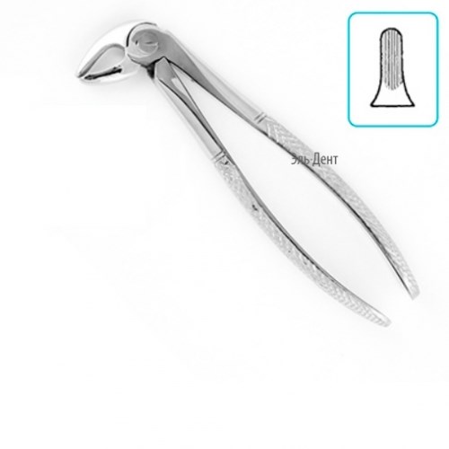 Щипцы №13S для удаления зубов детские (нижние резцы, клыки и премоляры) 1231917458 - фото 438476