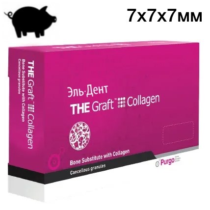 THE Graft Collagen костный материал в виде блока 7х7х7мм. PURGO 1231918972 - фото 438651