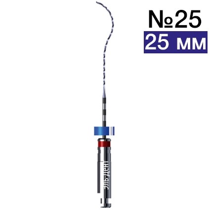 Файлы машиные XP-endo Finisher - с эффектом памяти, короткая ручка, конус 0%, 25 мм, №25, стерильный, 3 шт. FKG 1231911578 - фото 438693