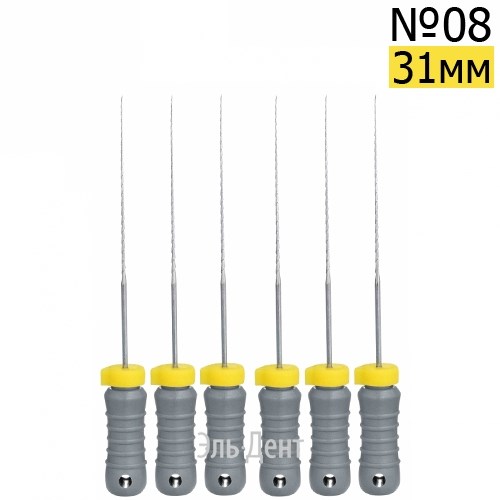H-Files  31мм, №08, дрильборы ручные, сталь, (6шт.).  Eurofile 1231919155 - фото 438730