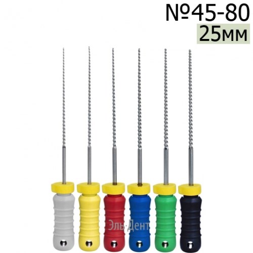 K-Files  25мм, набор: 45-80, дрильборы ручные, сталь, (6шт.).  Eurofile 1231919175 - фото 438964