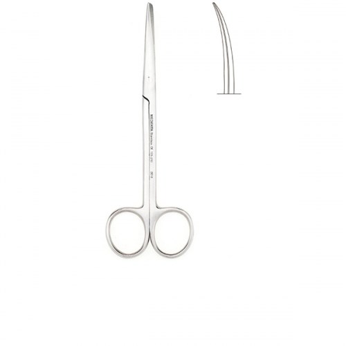 Ножницы 14 см изогнутые тупоконечные/остроконечные Metzenbaum 1231917230 - фото 439053