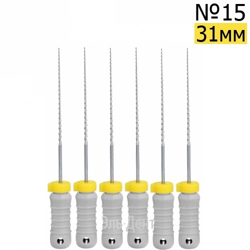 H-Files  31мм, №15, дрильборы ручные, сталь, (6шт.).  Eurofile 1231919157 - фото 439202