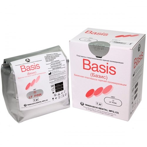 Basis пластмасса базисная, горячей полимеризации, цвет LF Pink, 1кг. 1231919616 - фото 439254