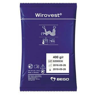 Паковочная масса  Wirovest Plus для бюгелей, (400г). 1шт. BEGO 1231919767 - фото 439307