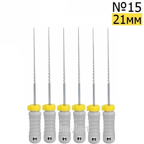 H-Files  21мм, №15, дрильборы ручные, сталь, (6шт.).  Eurofile 1231919135 - фото 439413