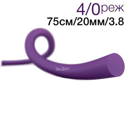 УЛЬТРАСОРБ мононить фиолетовая USP 4/0, 75см, с иглой, DS(реж.3/8) -20мм. (25шт.). Линтекс 1231919012 - фото 445608