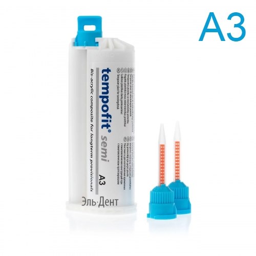 Tempofit semi A3, 10:1 (75 г) композитный материал для изготовления временных коронок и мостов, Detax (Германия) 1231918127 - фото 445880