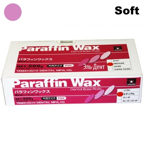 Воск базисный PARAFFIN WAX Soft розовый, в пластинах (170х85х1,4 мм), 500 г. 1231919566 - фото 445883