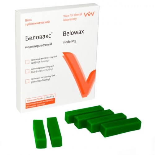 Воск Беловакс моделировочный зеленый (низкотекучий, 55г) ВладМиВа 1231920587 - фото 445915