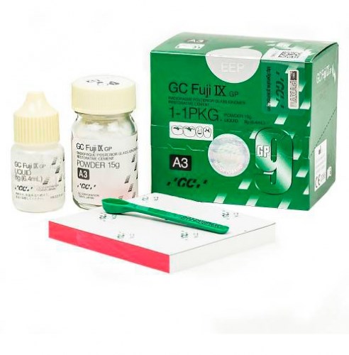 GC Fuji IX (Фуджи 9) GP, цвет А3, 1-1 pkg (15 г пор., 6.4 мл жид.) 00000001295 - фото 445951