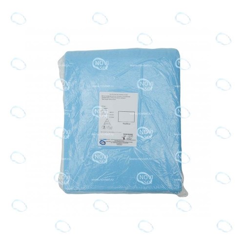 Простыня стерильная, спанбонд 25г/м2, 140смх70см. (1шт.) НОВИСЕТ 1231916621 - фото 446564