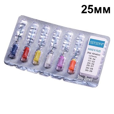 R-files Blue ручные, в ассортименте, 25мм, 6шт. STEA 1231915377 - фото 446599