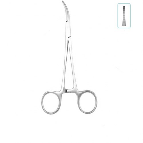 Зажим "Москит" изогнутый по ребру (120 мм) П-17-142-3 1231917426 - фото 446833