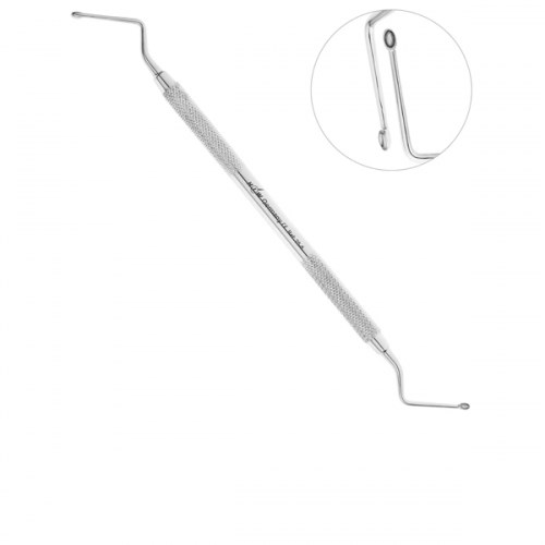 Ложка кюретажная 2.0 мм изогнутая овал. Hemingway 1231916143 - фото 446882