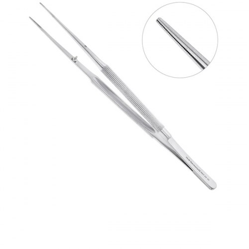 Микро-Пинцет 18,0 см анатомический прямой Gomel 1231916191 - фото 447834