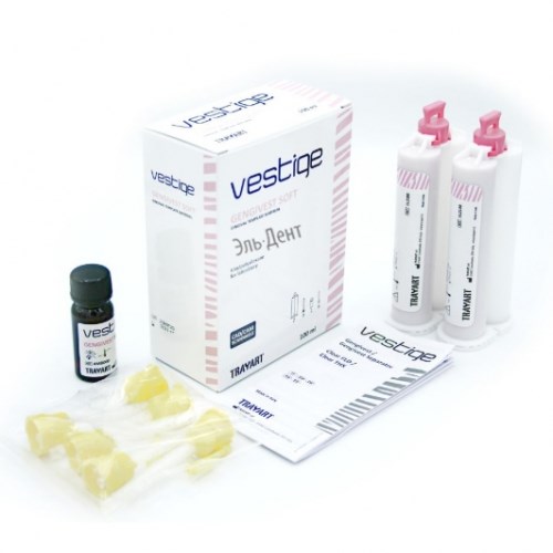 Vestige Gengivest Soft  2x50 ml - А-силикон для десневой маски, мягкий, TRAYART 1231918547 - фото 447859