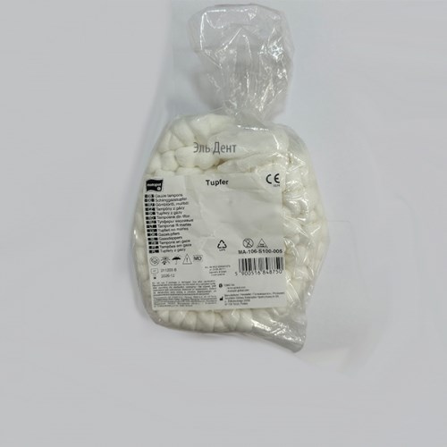 Тампоны усик, нестерильный, марлевый (15х15см), 200шт. Matopat 1231917416 - фото 448071