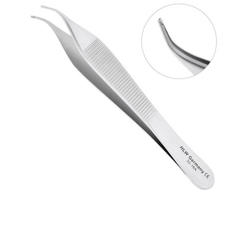 Пинцет 12,0 см изогнутый Adson 1231916196 - фото 448233