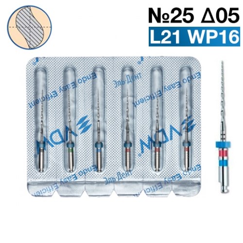 Mtwo М2 Тейпер №25 05 L21 WP16 (для перелечивания), VDW 0001912057 - фото 448261