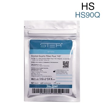 Штифты стекловолоконные, кварцевые Crystal Quartz Fiber Post "HS" конические 1,65-0,9-18мм.  (10шт.) HS90Q. STEA 1231917995 - фото 448751