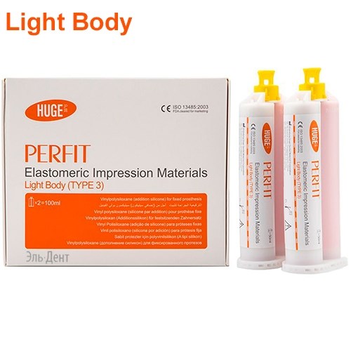 PERFIT Light Body-Корригирующий слой (2х50мл) HUGE DENTAL 0001916239 - фото 448843