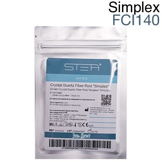 Штифт стоматологический кварцевый стекловолоконный Nano Ceramic Posts "Simplex" 1,4-0,5-18мм. (10шт.), с разверткой (дрилью) FCI140. STEA 1231920426 - фото 448995
