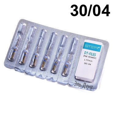 Файлы машинные DT-files Gold, детские, размер 30/.04, длина 17мм, никель-титан - 6 шт. STEA 1231918058 - фото 449189