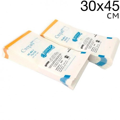 Белые крафт-пакеты Белые  "Стерит" 30смх45см 100шт. 1231916315 - фото 449536