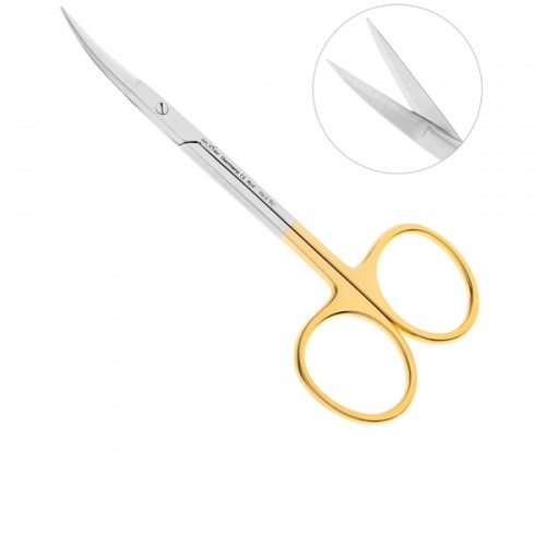 Ножницы 11,5 см изогнутые Iris-Schere TC (с вставками из твердого сплава карбид-вольфрама) 1231916178 - фото 449809