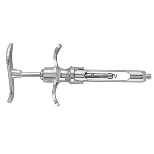 Шприц карпульный латунный с ручной аспирацией (хромированный) 1231917371 - фото 449987