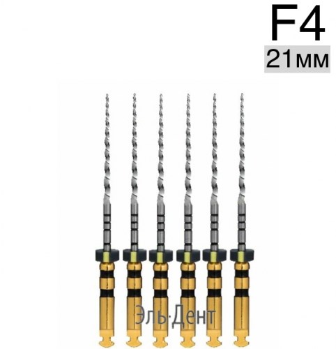 Ultratapers Engine Use F4, 21мм, машинные файлы, никель-титан, (6шт.).Eurofile 1231919217 - фото 450035