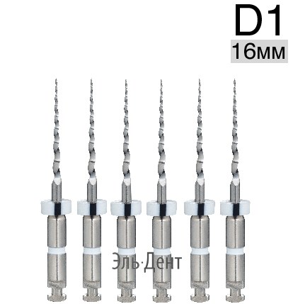 Ultratapers Engine Use D1, 16мм, машинные файлы для перелечивания, никель-титан, (6шт.).Eurofile 1231919241 - фото 450389