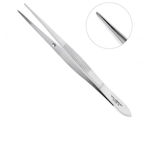 Пинцет 11,5 см анатомический 1231916195 - фото 451213