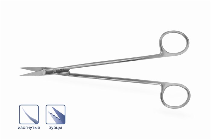 Ножницы Dean изогнутые 17 см 2008 - фото 451264