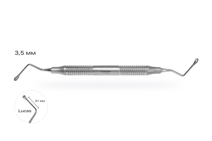 Кюретажная ложка Lucas 86 3.5/3.5 мм 4009 - фото 451433