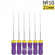 H-Files  21мм, №10, дрильборы ручные, сталь, (6шт.).  Eurofile 1231919134