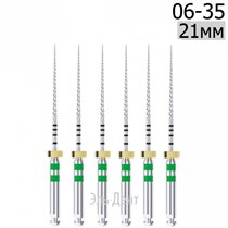 DK-Files  (ХВОСТОВИК 15ММ), 21мм, размер 06-35, машинные файлы, никель-титан, (6шт.). Eurofile 1231919097