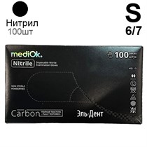 Перчатки Нитриловые "MediOk" (CARBON) Черные 4гр. S 100 шт (50 пар) (Маркированные) 1231919725