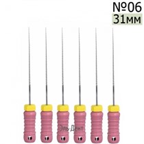 K-Files  31мм, №06, дрильборы ручные, сталь, (6шт.).  Eurofile 1231919187