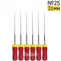 H-Files  31мм, №25, дрильборы ручные, сталь, (6шт.).  Eurofile 1231919159