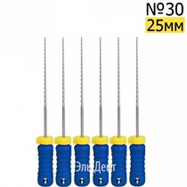 H-Files  25мм, №30, дрильборы ручные, сталь, (6шт.).  Eurofile 1231919149