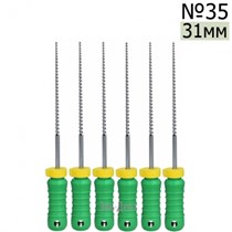 K-Files  31мм, №35, дрильборы ручные, сталь, (6шт.).  Eurofile 1231919194